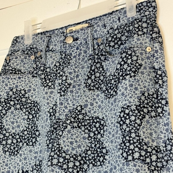 Madewell Baggy Straight Jeans In Quilted Floral - Picture 3 of 4